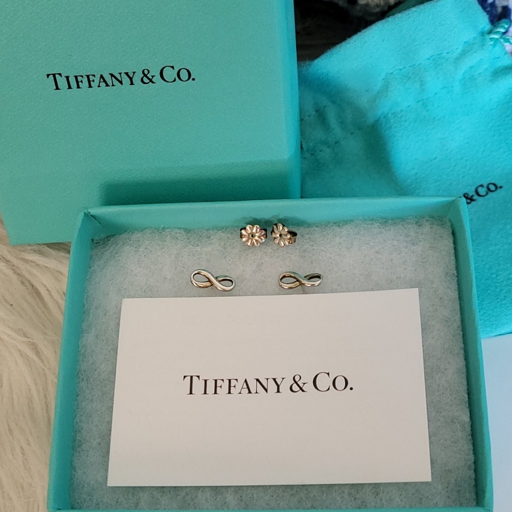 Tiffany & Co. Sterling Silver Infiniti Earrings